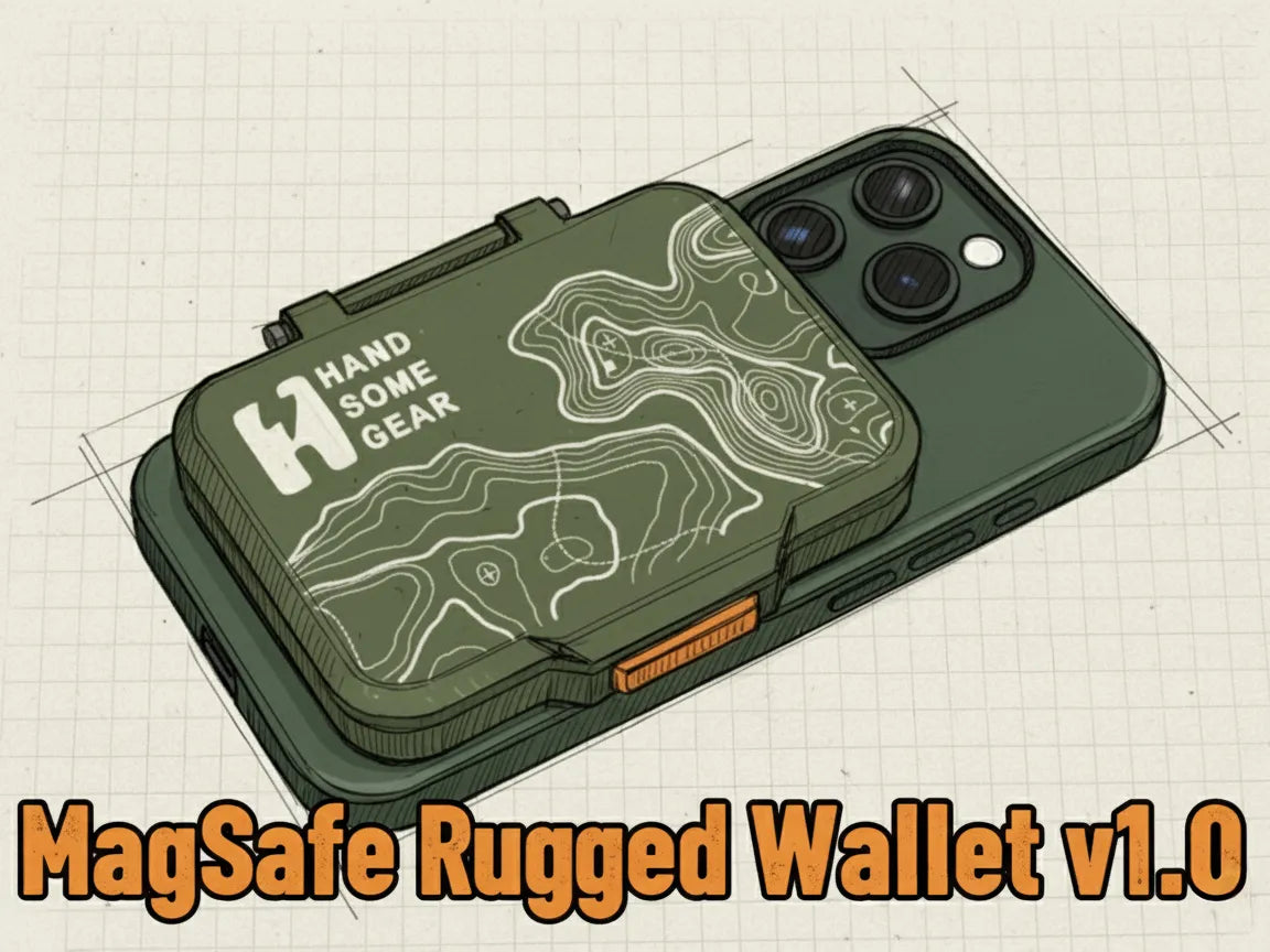 Portefeuille robuste MagSafe - Voyage Print