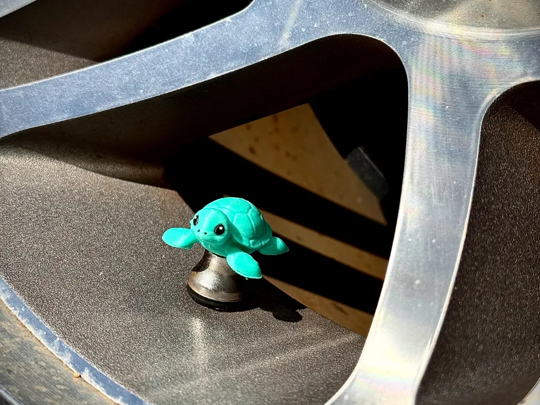 Bouchons de valve - Mignonne tortue de mer ! Voitures et Vélos - Auto Print
