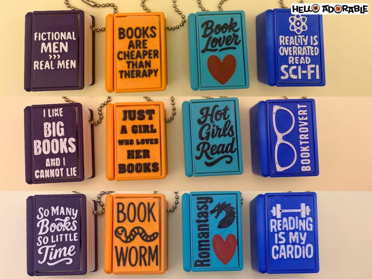Jouet Fidget Clicker pour Amoureux des Livres (Option Porte-clés) - Music Print