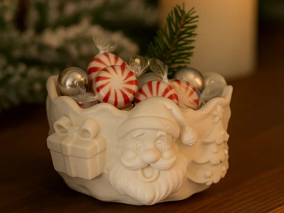 Coupe à bonbons festive du Père Noël - Fêtes Print