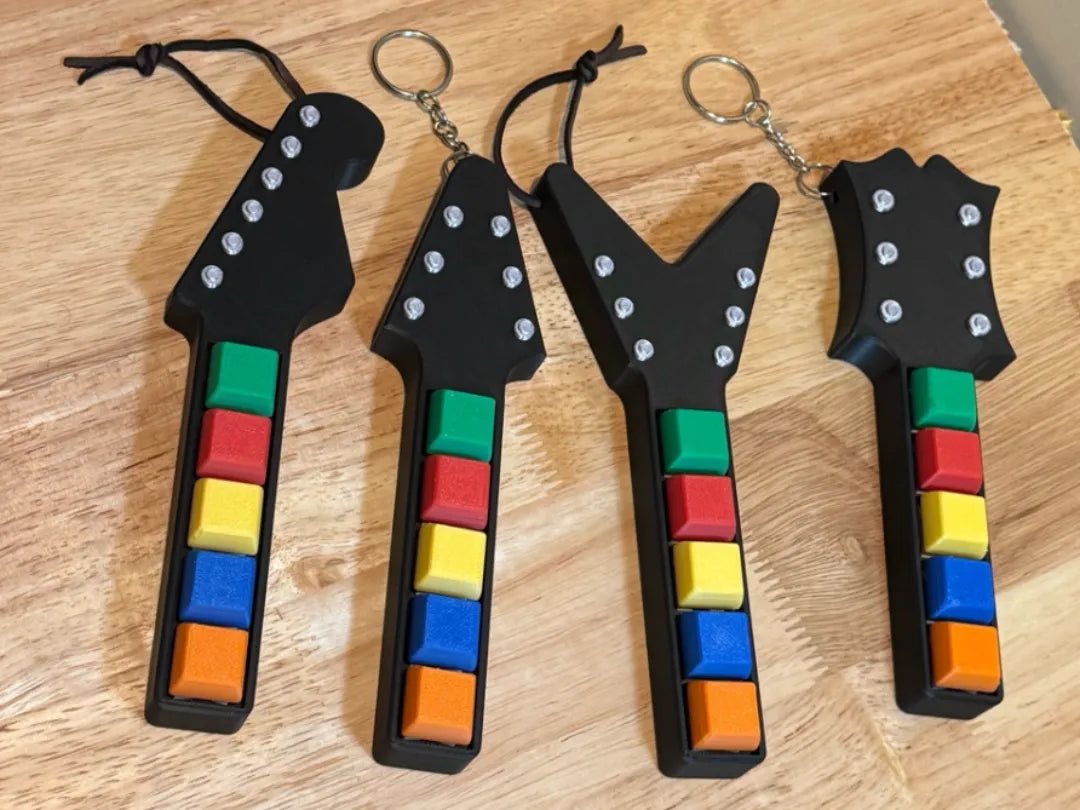 Porte-clés Clicker Guitar Hero - Music Print