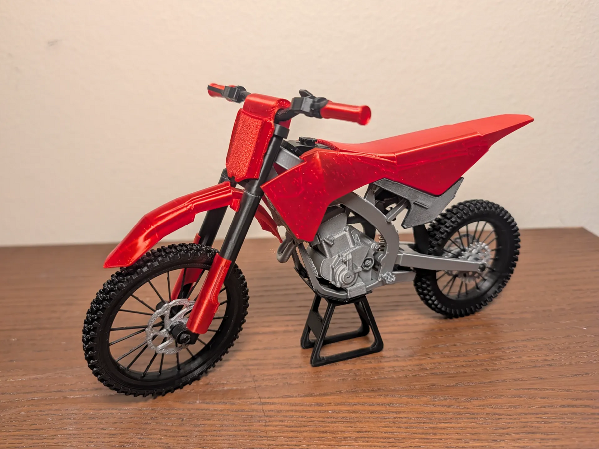Mini Honda CRF250R Moto tout-terrain à l'échelle - Auto Print