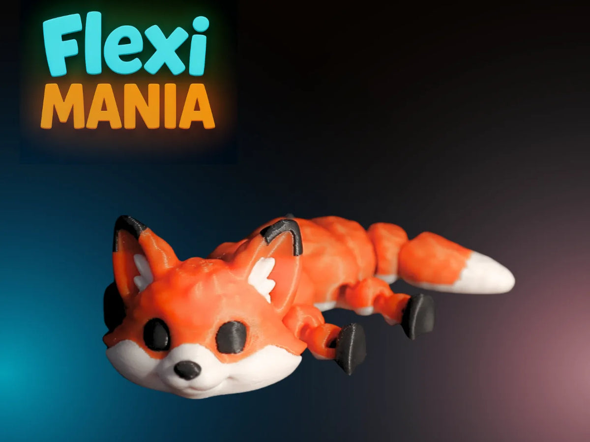 Flexi Fox Jouet Animal Imprimable Entièrement Articulé - Jeux Print