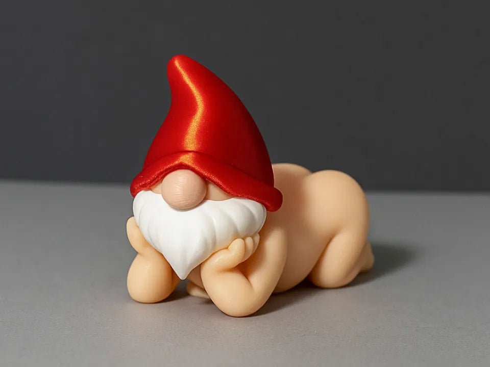 Gnome de Noël amusant - Figurine Print