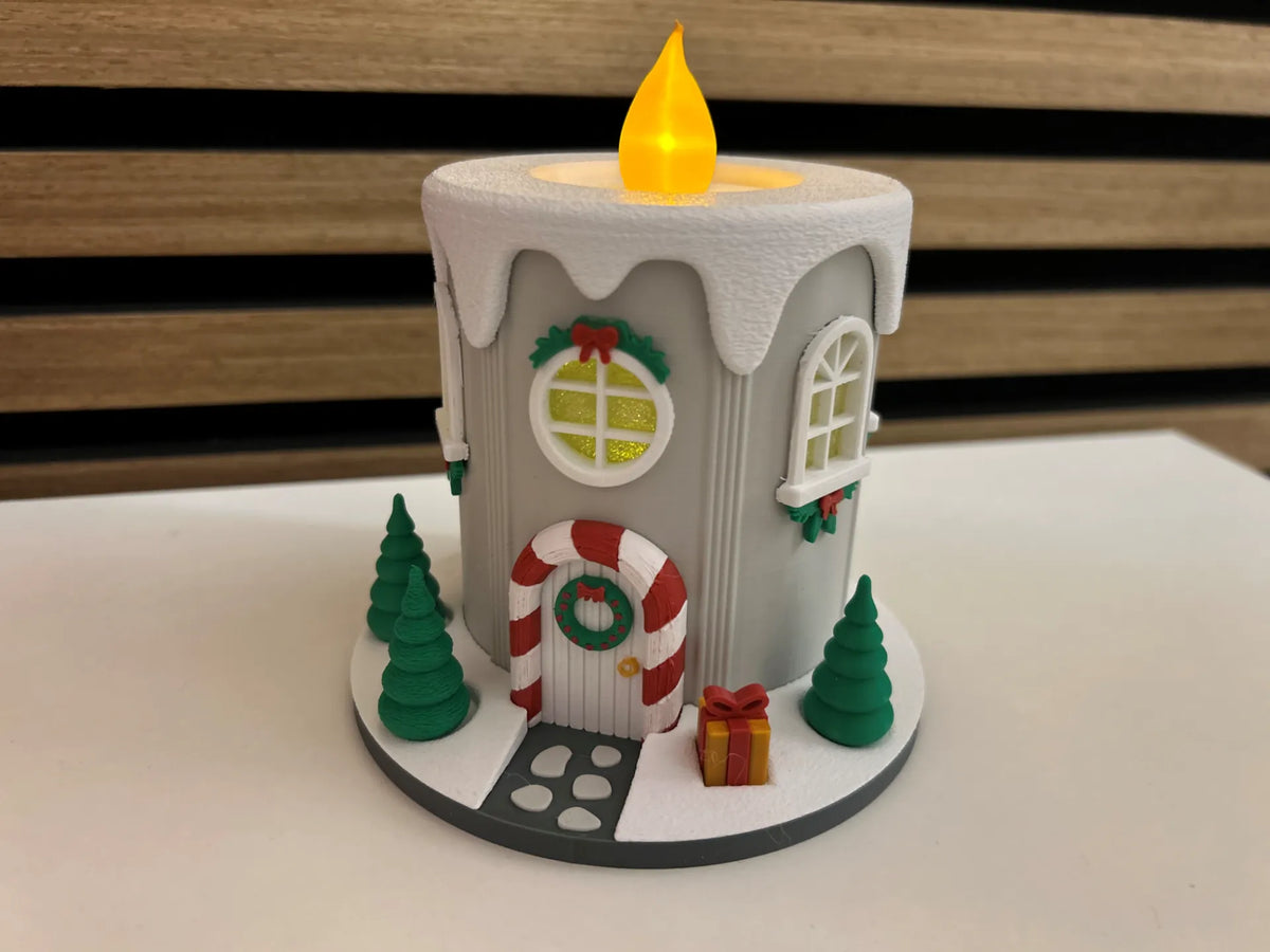 Maison de fée Bougie de Noël pour Village de Noël - Maquette Print
