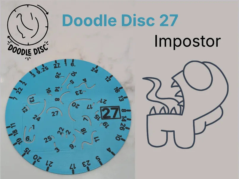 Doodle Disc 27 Imposteur d'Among Us - Geek Print