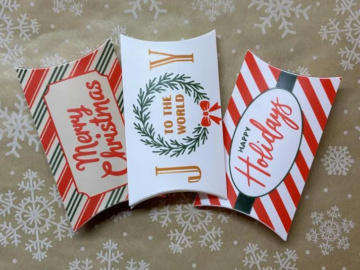 Boîte-oreiller pour carte-cadeau de fêtes - Cadeau Print