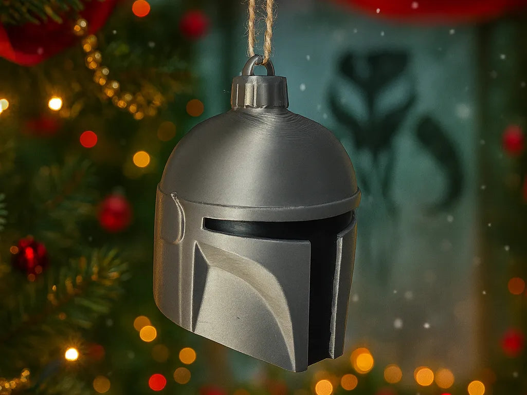 Casque Mandalorien Boule de Noël - Cosplay Print
