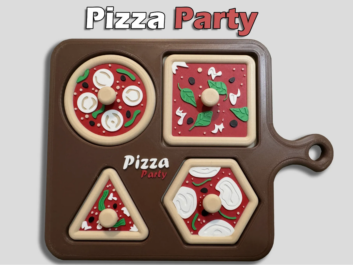 Jeu de puzzle Pizza Party - Jouet pour enfants/bébés - Bébé Print