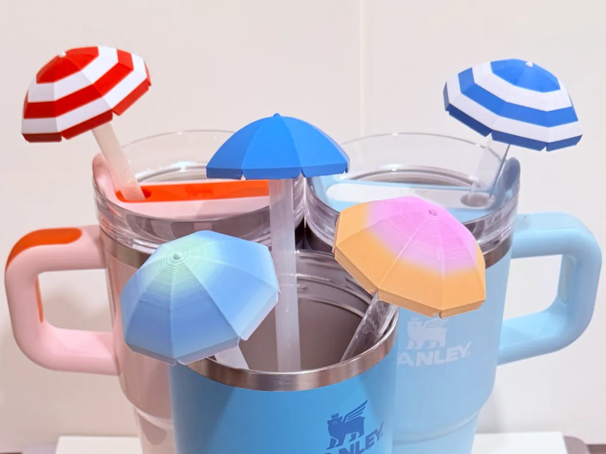 "Strawbrella", le bouchon de paille parasol de plage - Outdoor Print