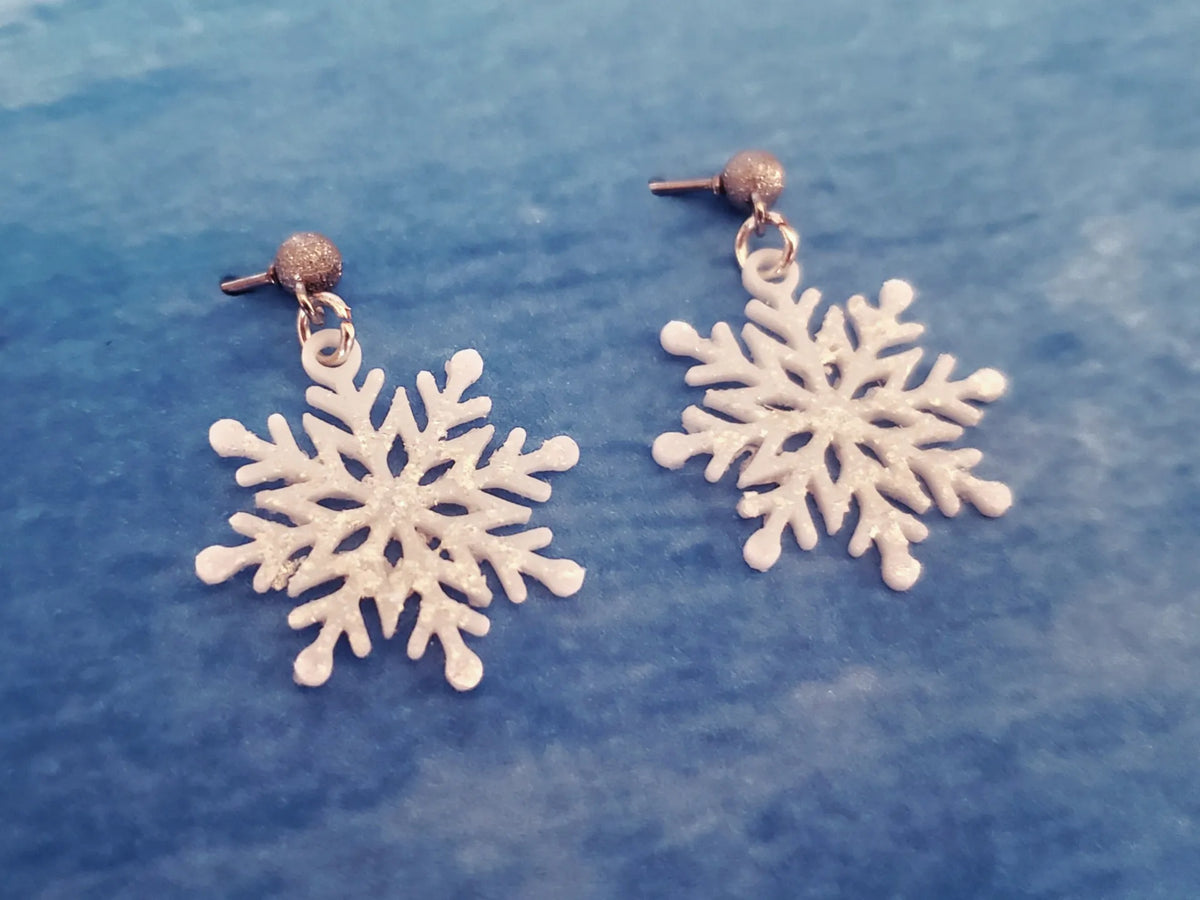 Boucles d'oreilles flocon de neige - Bijoux Print