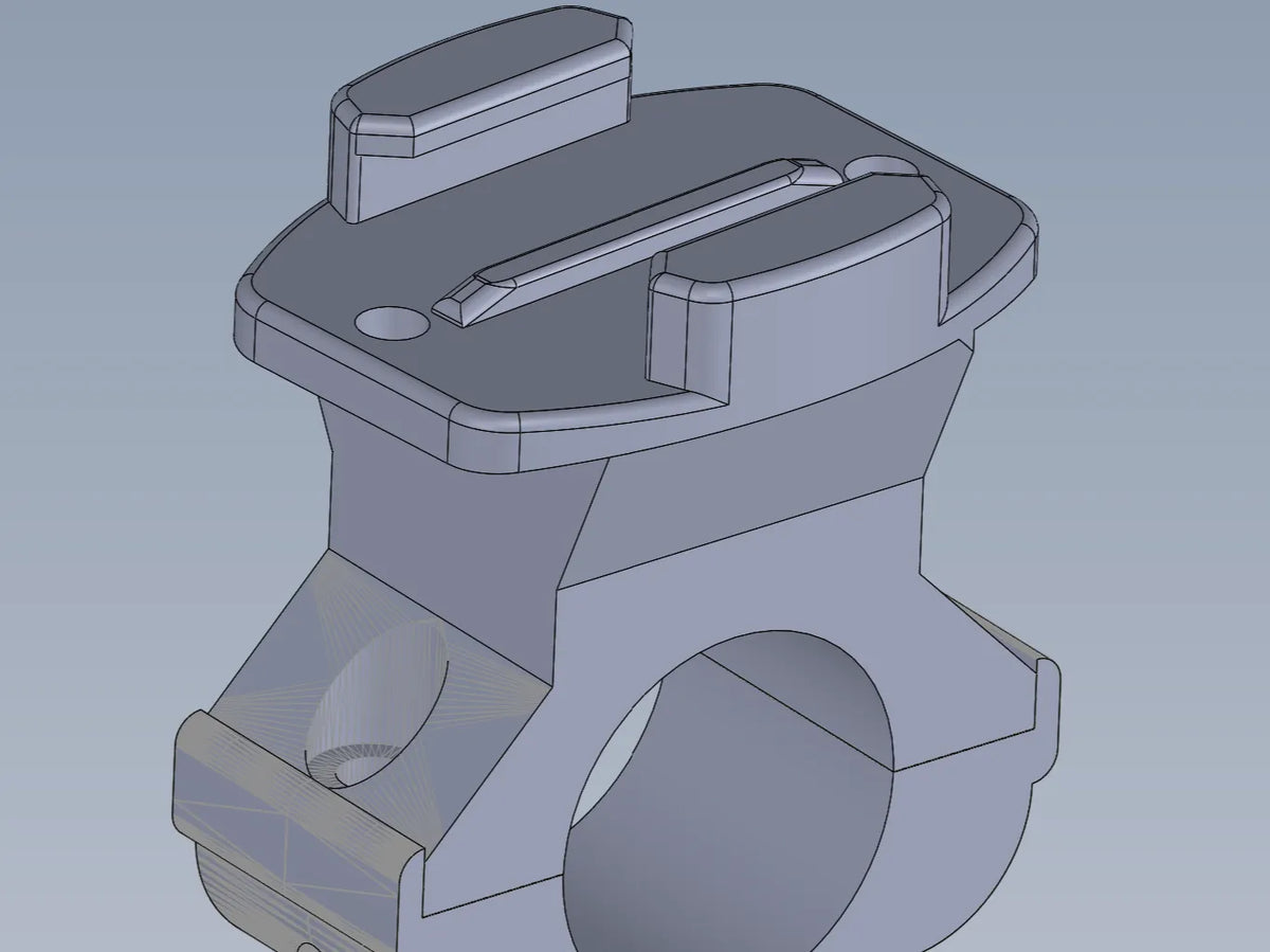 GoPro Support de guidon 27mm déport de 15 degrés - Vélo Print