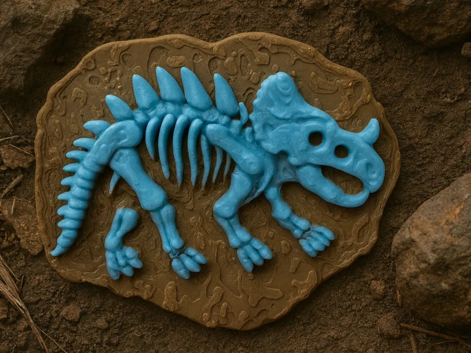 Fossile de stégosaure - Maquette Print