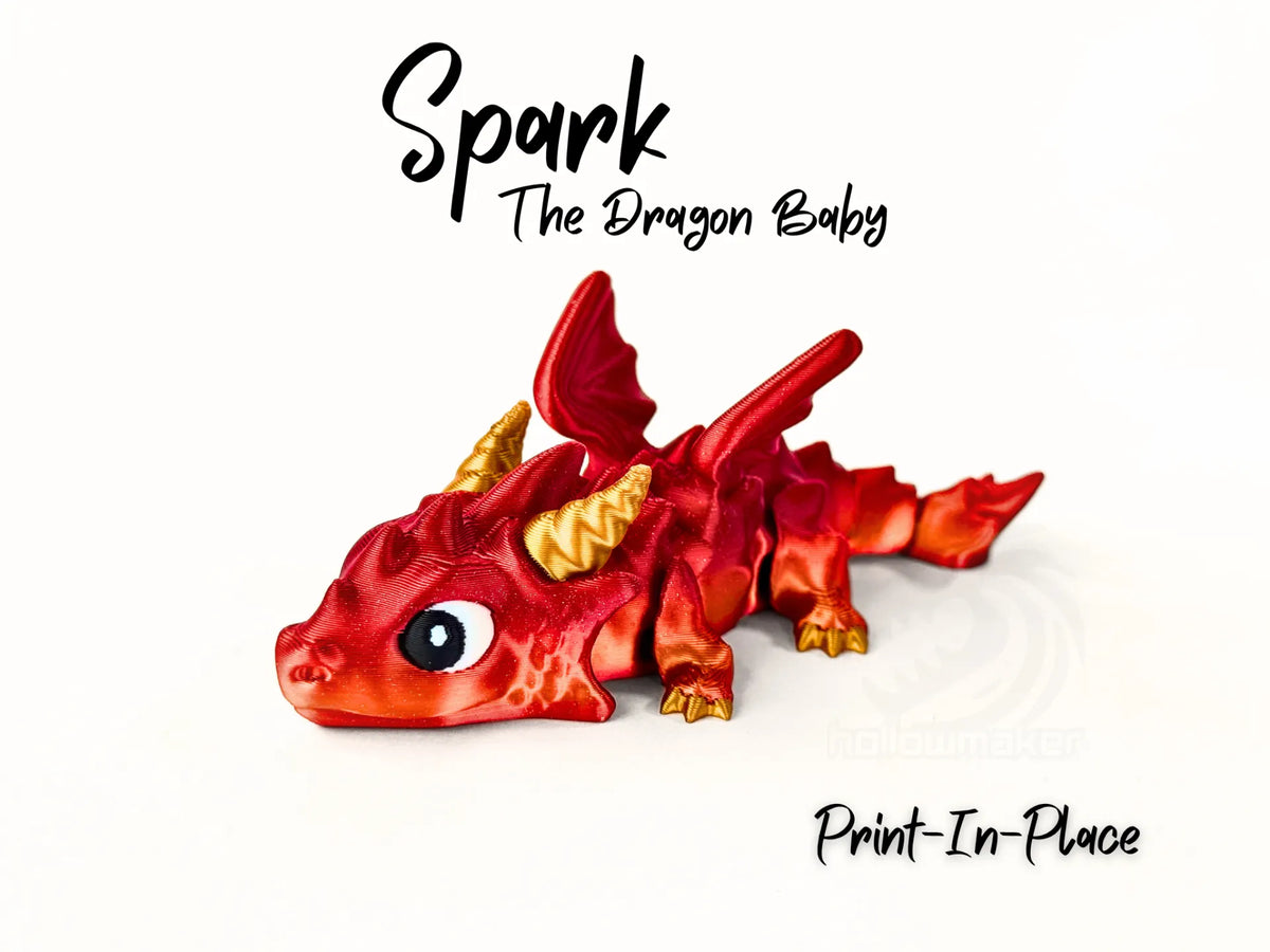 Spark - Dragonnet articulé (Impression-en-place) - Jeux Print