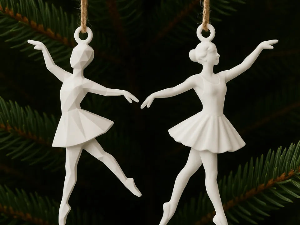Ensemble de 2 Ornements Suspendus Danseuse de Ballet - Sport Print
