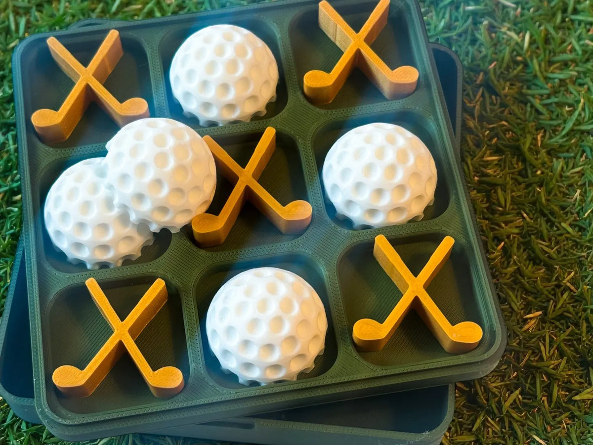 Tic-Tac-Toe de Golf – Jeu de voyage avec boîte de rangement - Jeux Print