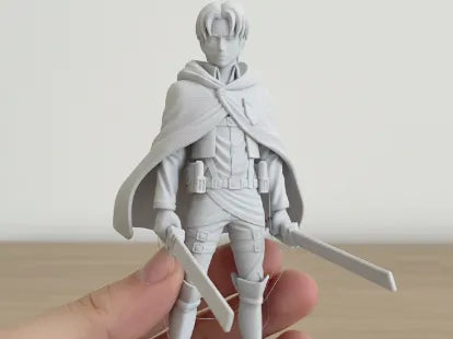 Figurine d'anime de Levi Ackermann de L'Attaque des Titans - Geek Print