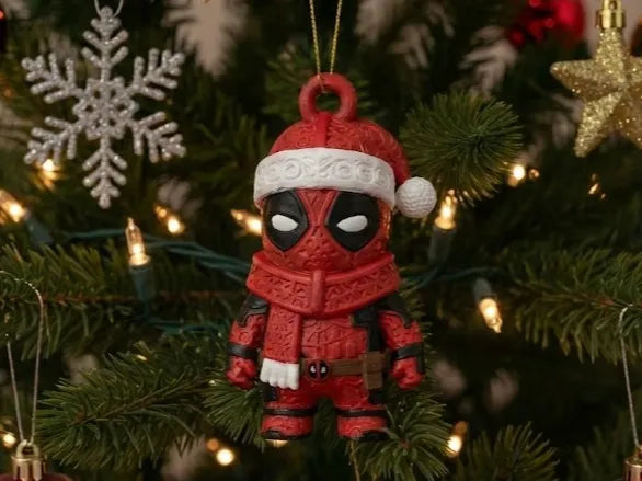 Ornement de Noël Deadpool - Geek Print