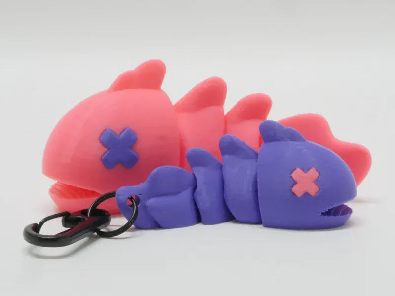 Animé poisson flexible + porte-clés (IN) - Figurine Print