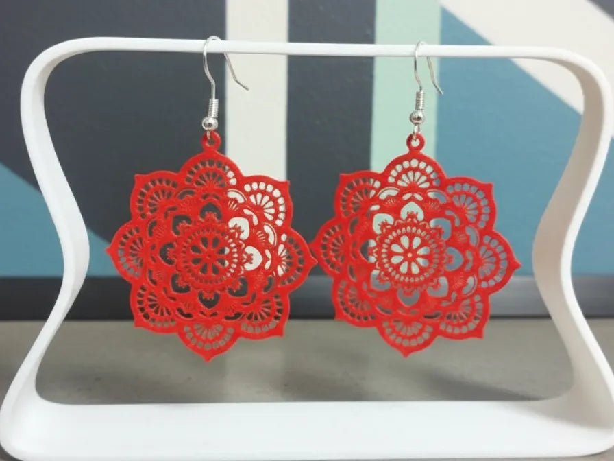Boucles d'oreilles Mandala – modèle 2 - Art Print
