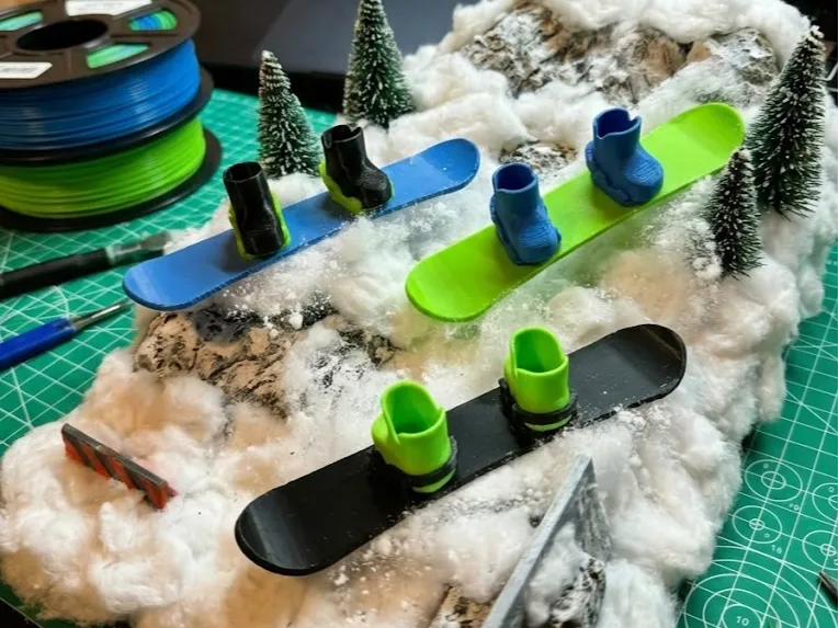 Planche à neige pour doigt - Sport Print