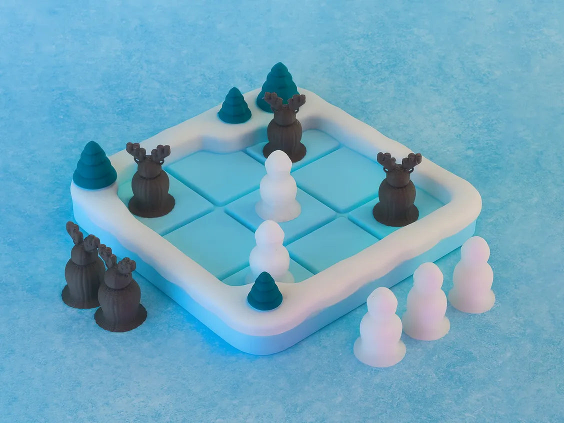 Jeu de plateau Tic Tac Toe Hivernal - Jeux Print