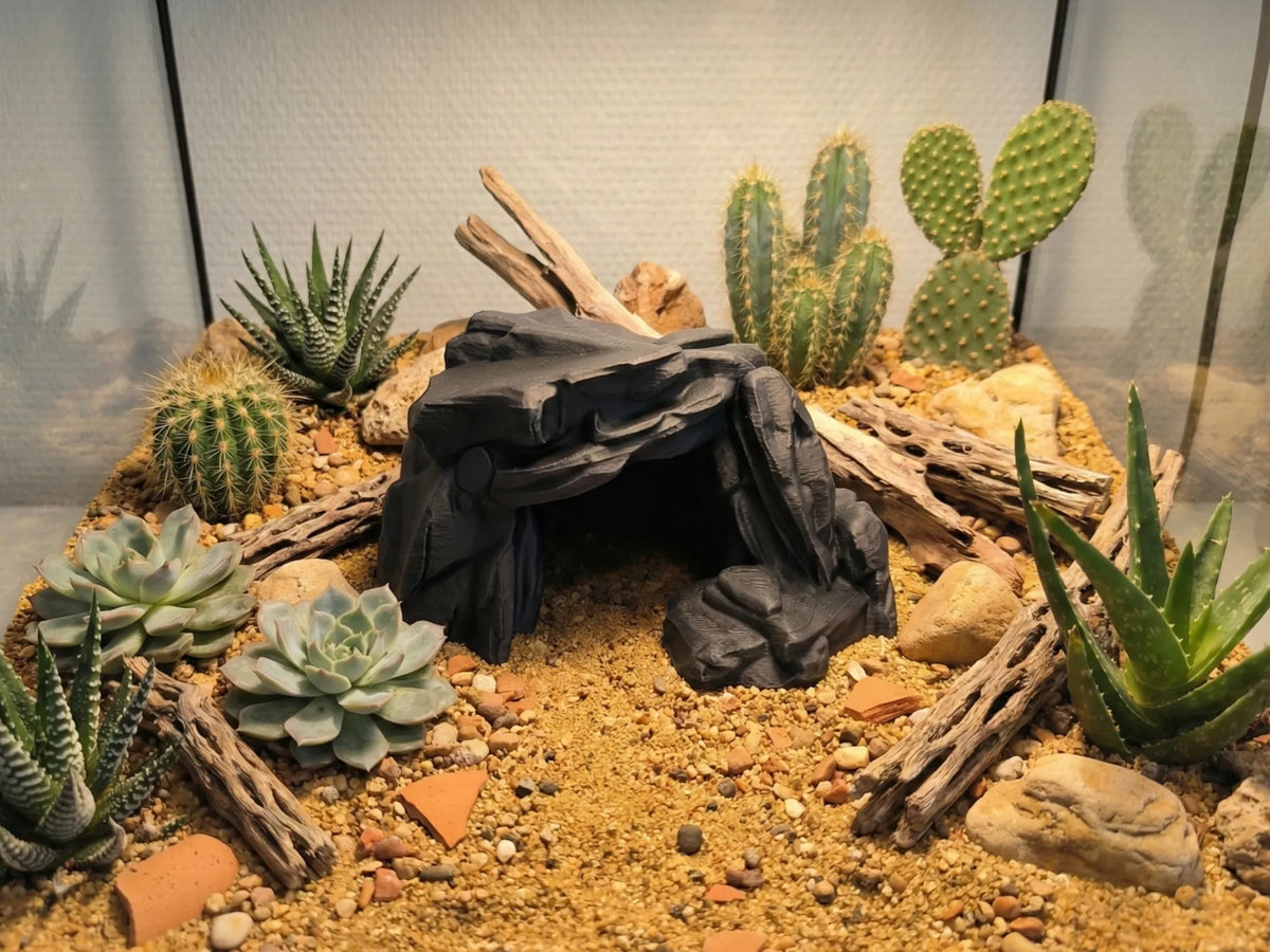 Décoration Grotte Rocheuse pour Aquarium Terrarium - Pet Print