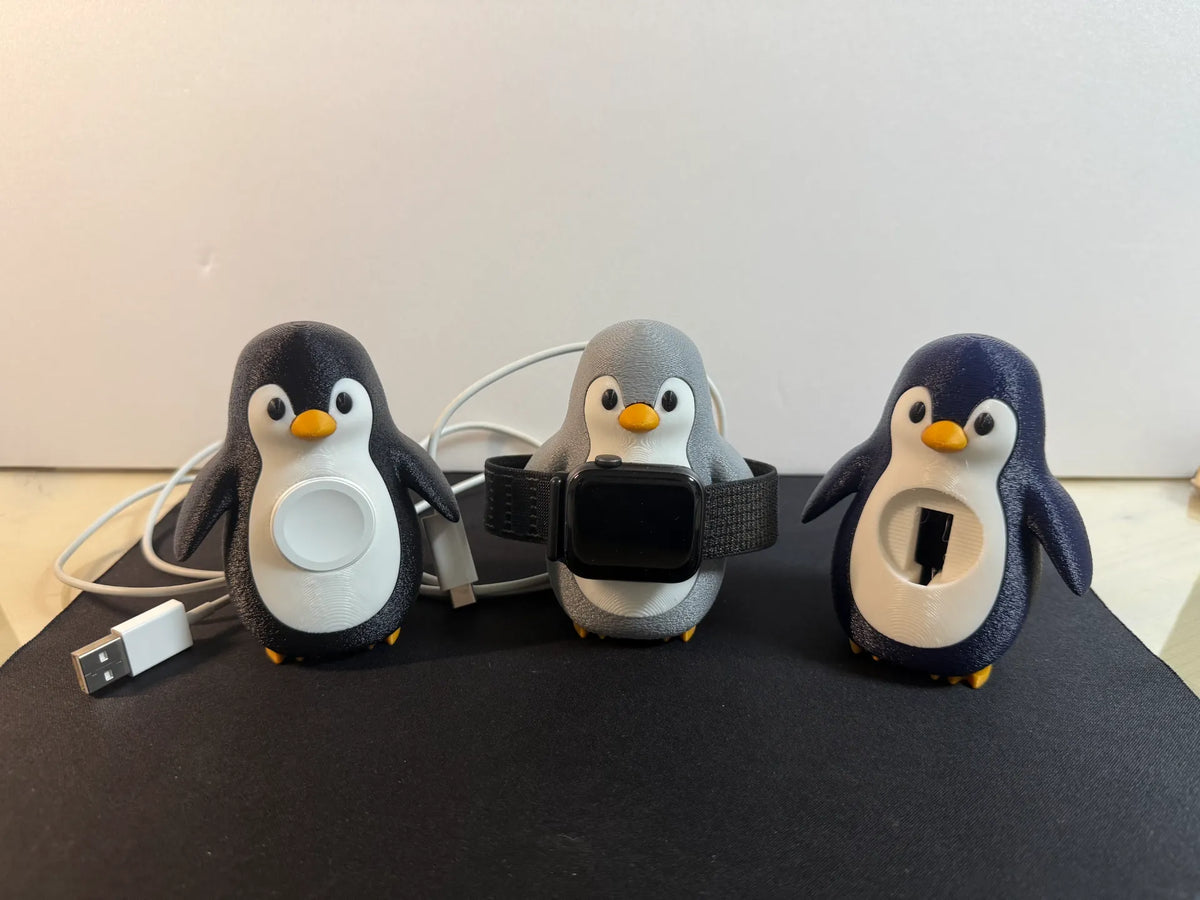 Support de recharge Pingouin pour Apple Watch - Bijoux Print