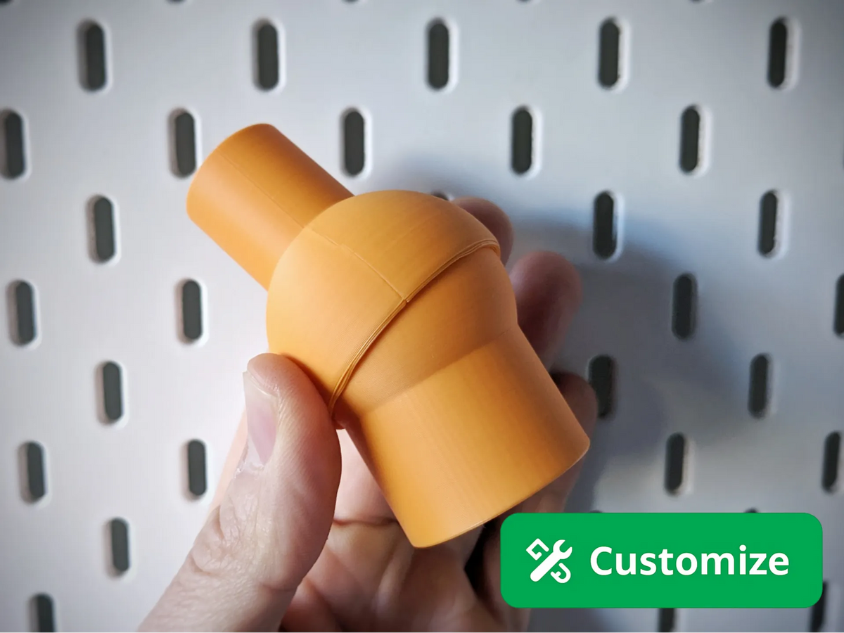Adaptateur d'aspiration à rotule personnalisable - Mécanique Print