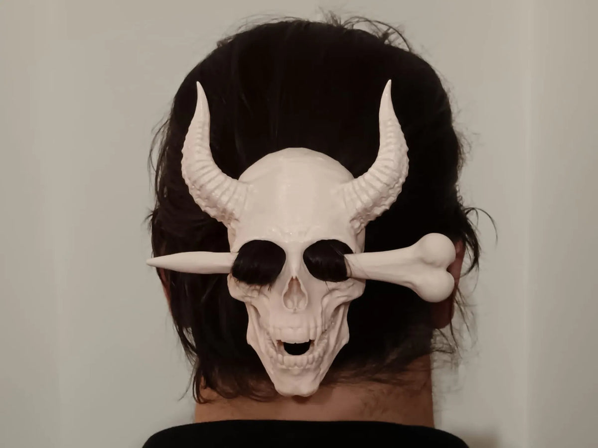Pince à cheveux chignon Masque Crâne Démoniaque - Cosplay Print