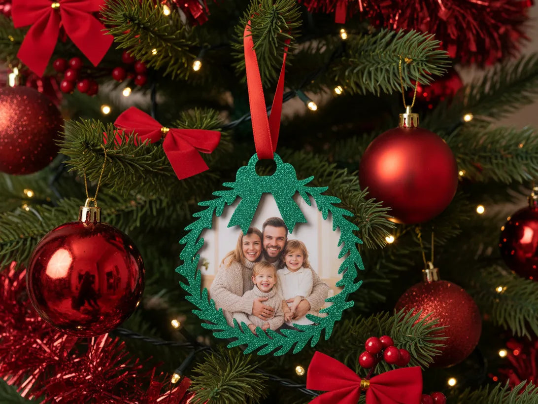 Ornement Cadre Photo en Forme de Couronne Emboîtable - Maison Print