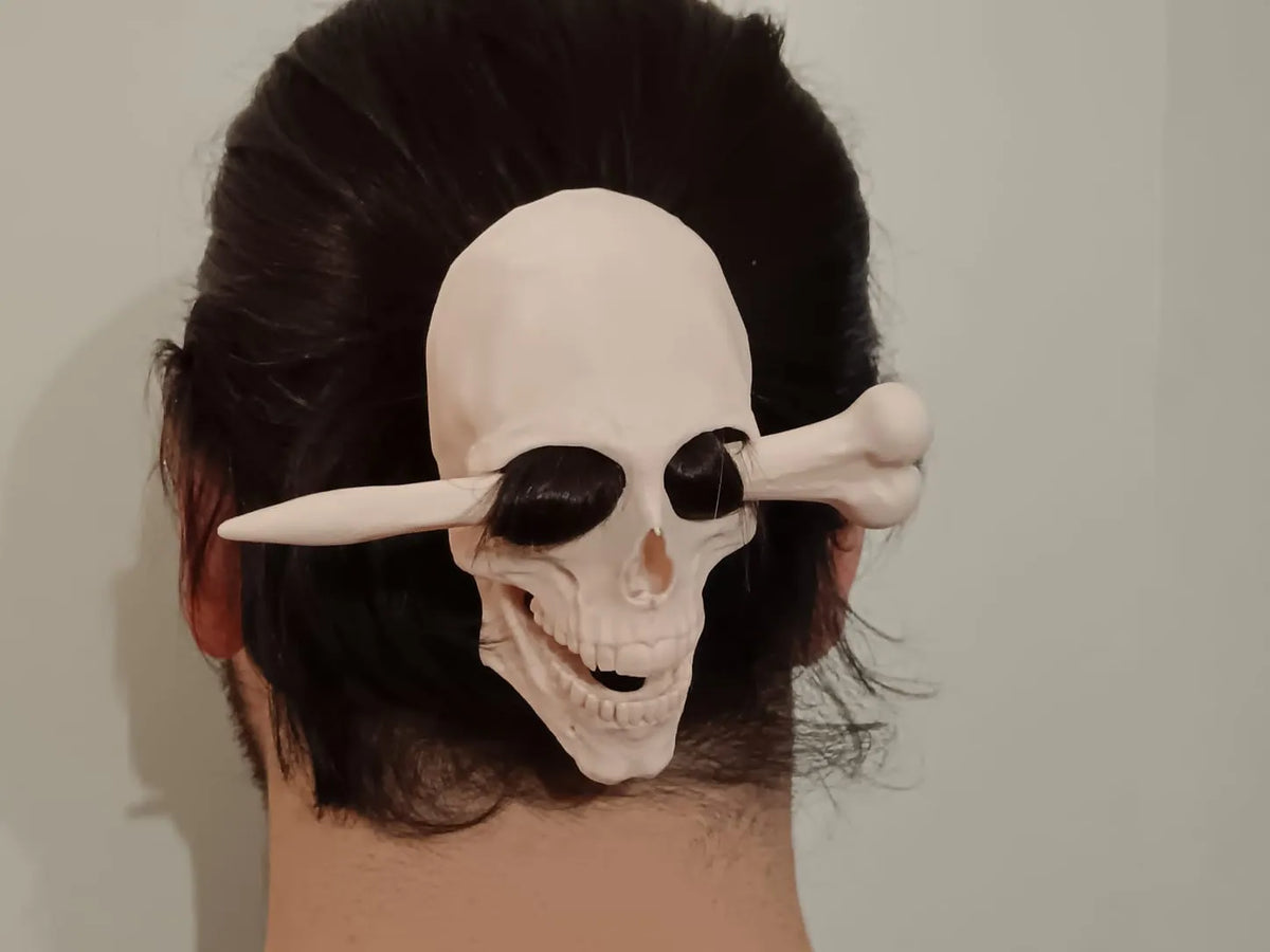 Épingle à cheveux chignon masque crâne - Cosplay Print