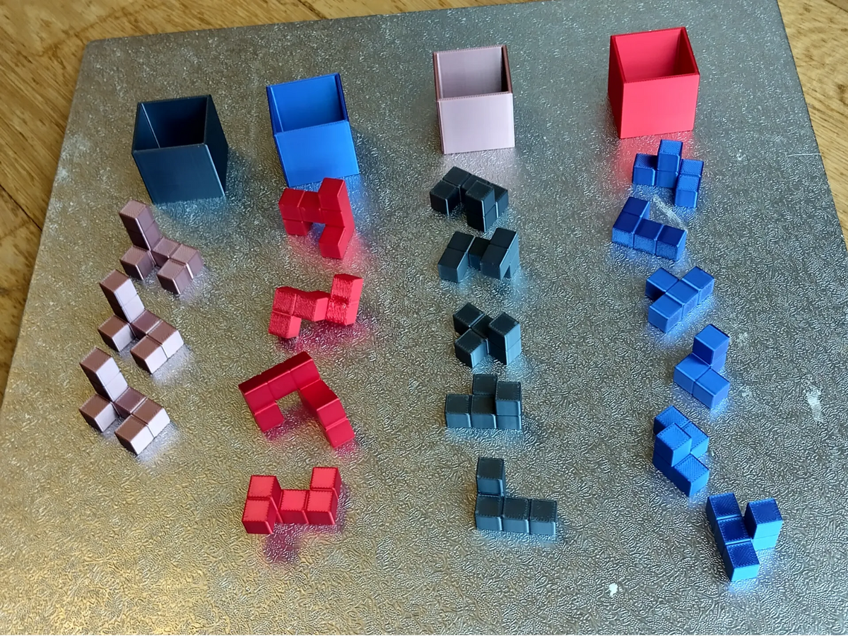 Collection de petits puzzles d'emballage de cube - Jeux Print