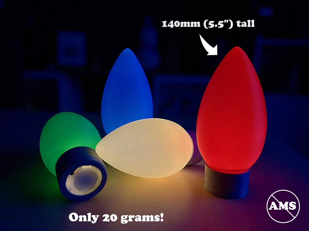 Ampoule de Noël Bougie chauffe-plat LED – Ornement - Cadeau Print