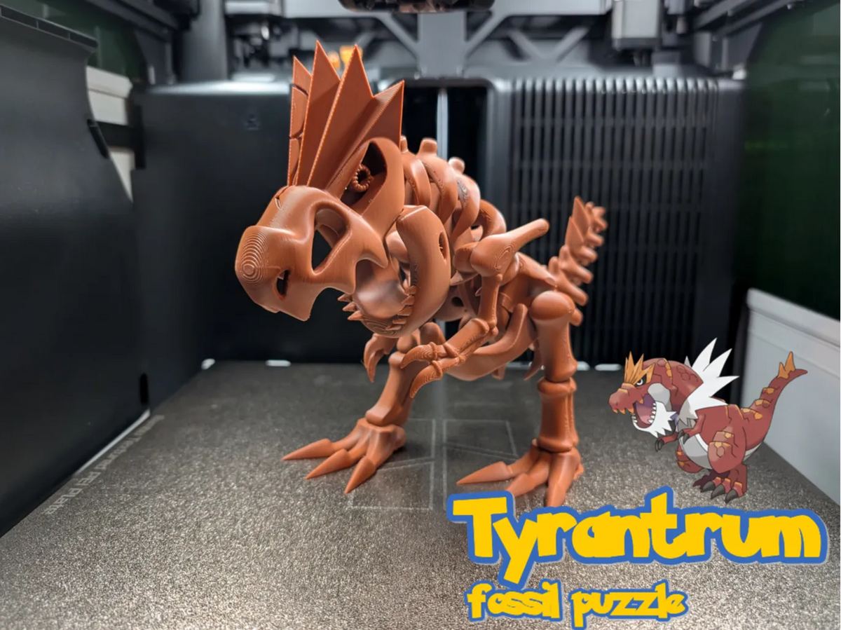 Puzzle Fossile Tyrantrum (+Carte Kit !) - Maquette Print