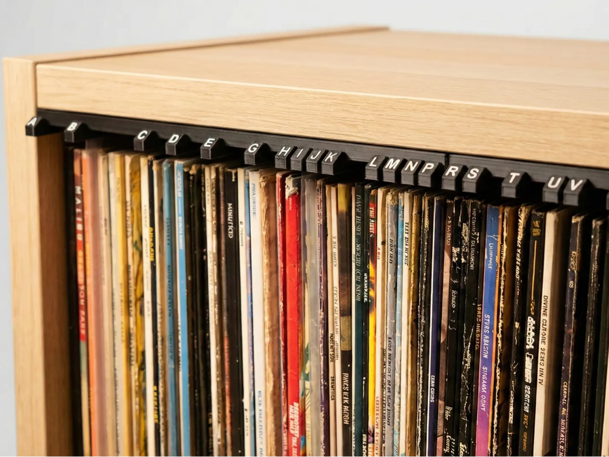 Vinyl Glide – Séparateurs Modulaires Sous-Étagère - Music Print