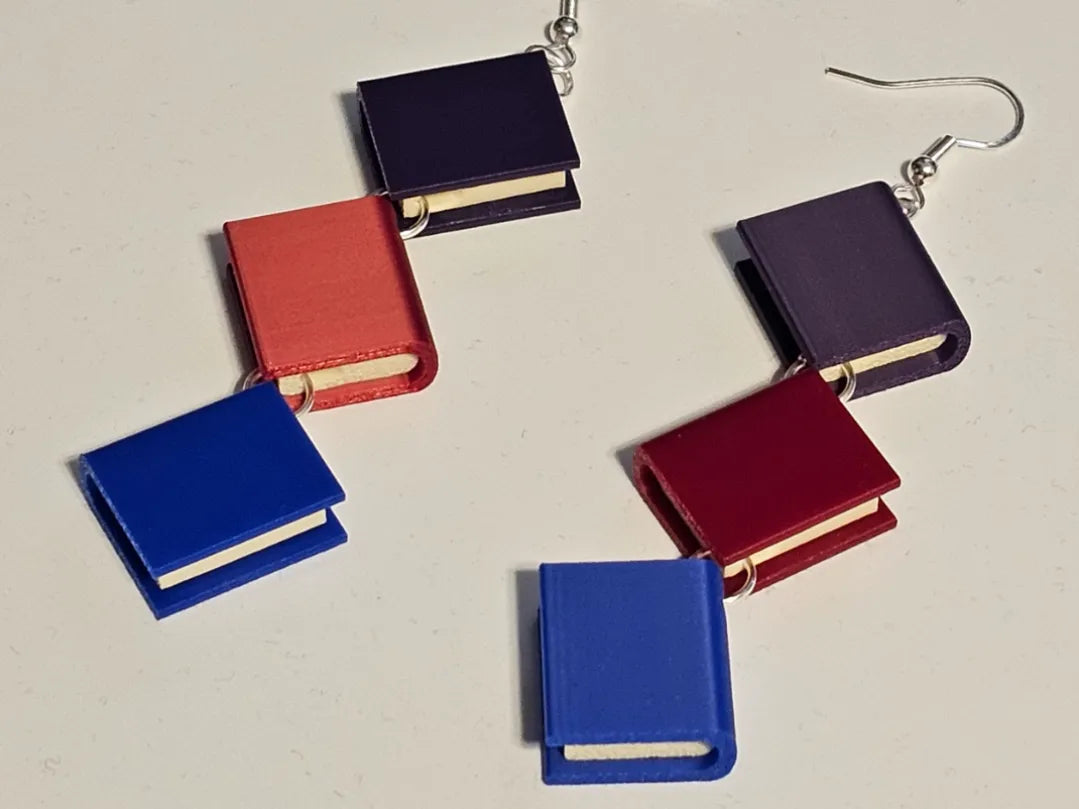 Boucles d'oreilles Livre – modèle 2 - Bijoux Print