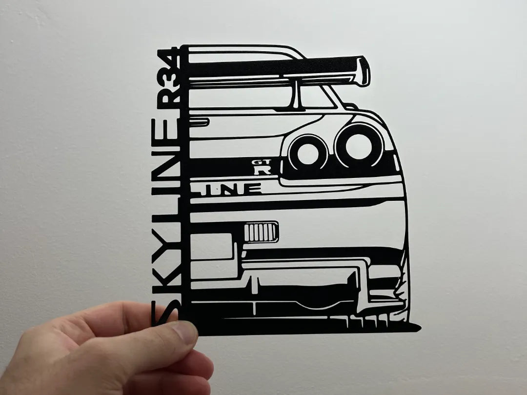Nissan GTR R34 Skyline - décoration murale - Auto Print
