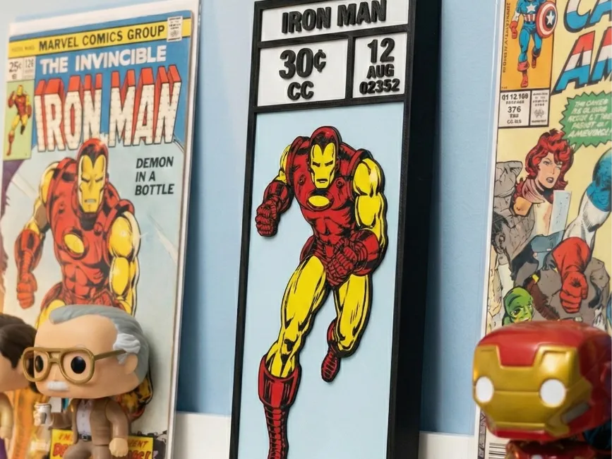 Iron Man Corner Box - Décoration de Bande Dessinée - Geek Print