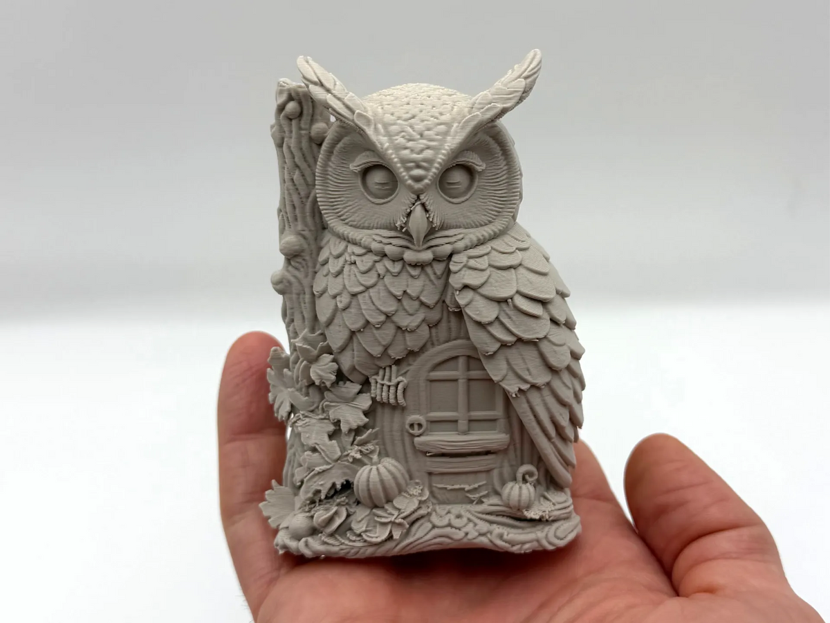 Maison de fée hibou des bois - Maquette Print