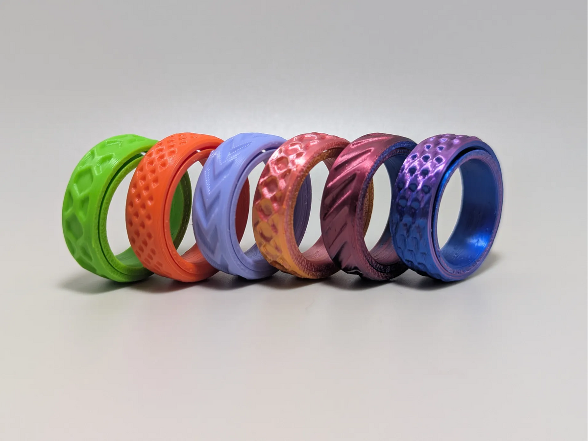 Bague anti-stress personnalisable - Bijoux Print