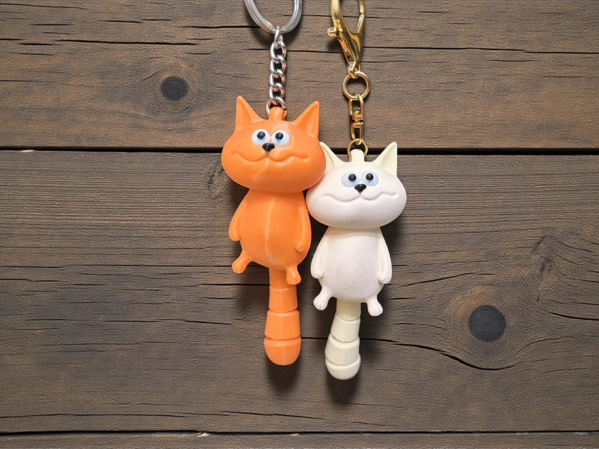 Chat Niais Porte-clés / Breloque - Bijoux Print