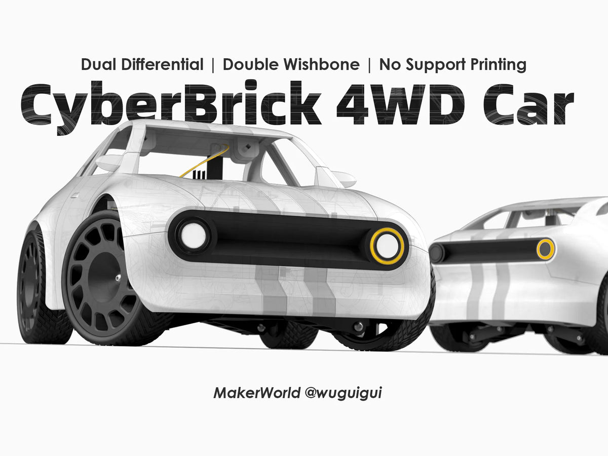 Voiture 4WD CyberBrick - Auto Print
