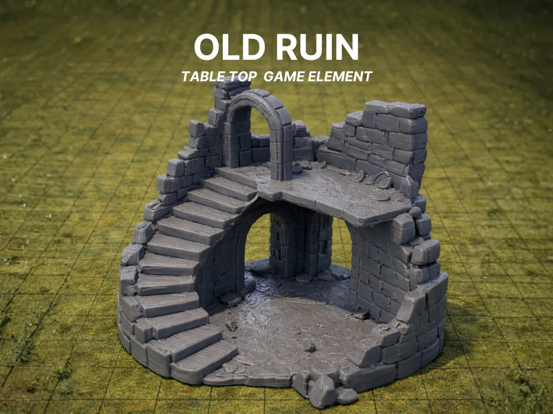 Ruine antique Élément de terrain DnD Tabletop Wargame - Maquette Print
