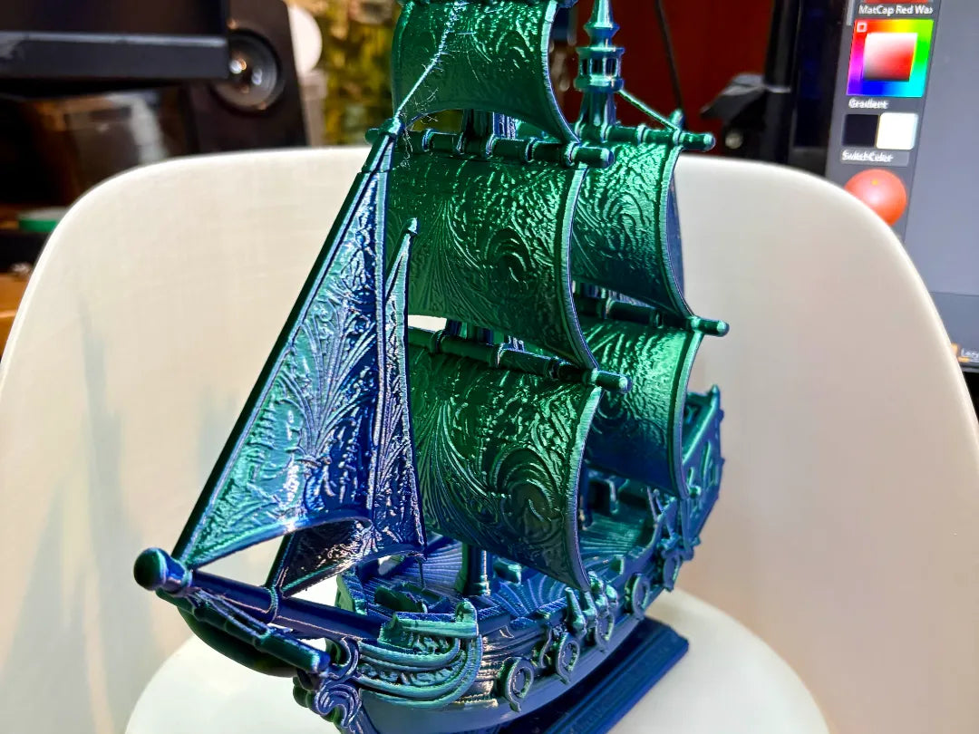 Vaisseau fantastique néo-gothique - Maquette Print
