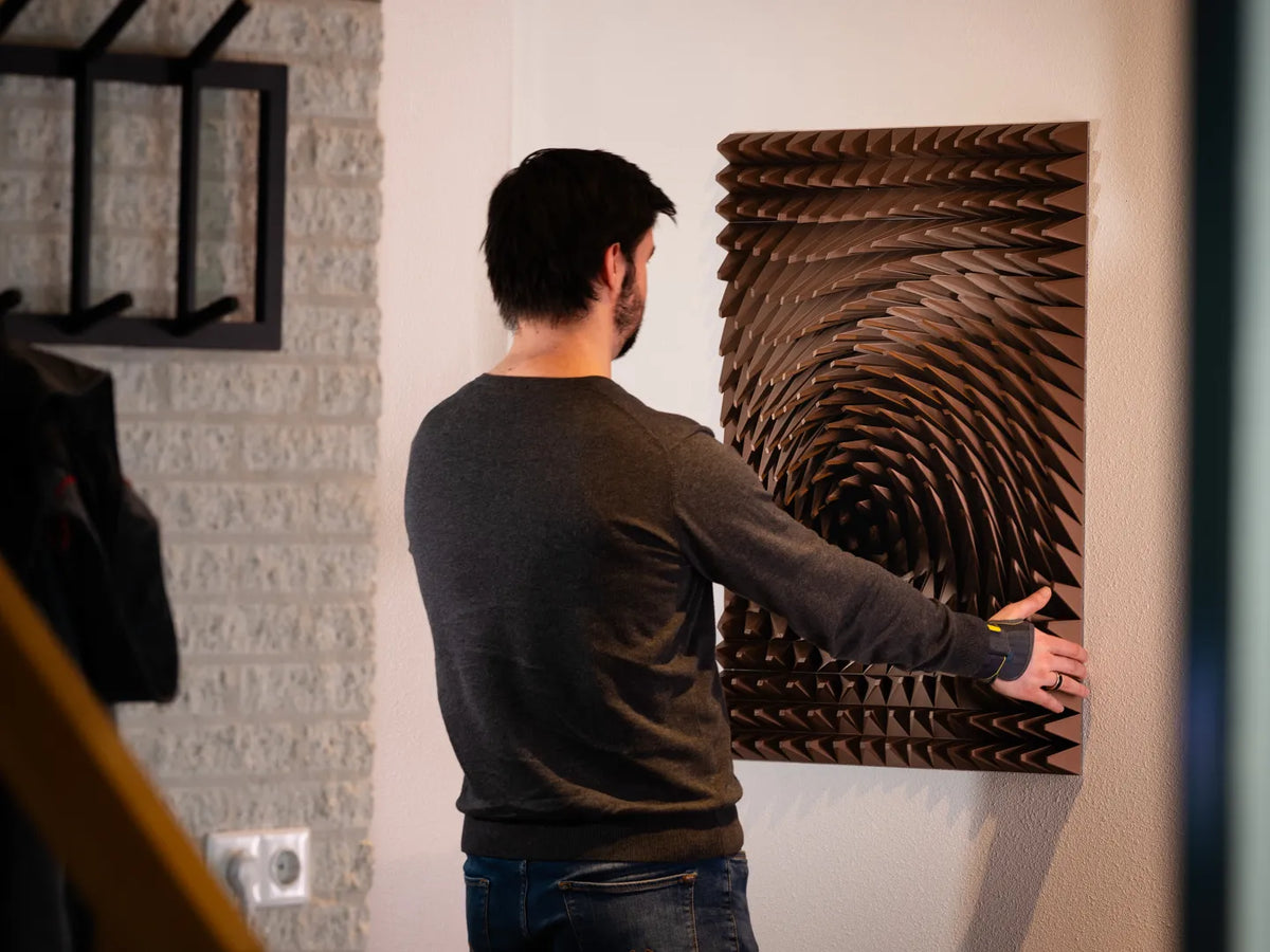 Art mural imprimé en 3D - Vortex de cuivre - Art Print