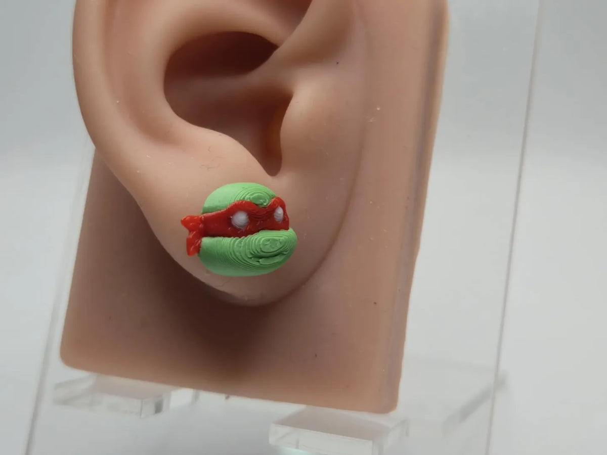 Boucles d'oreilles clous TMNT - Bijoux Print