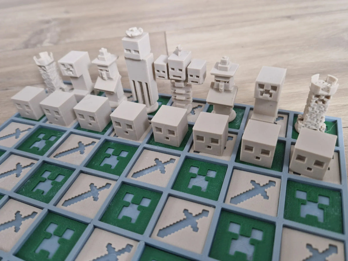 Jeu d'échecs complet Minecraft - Jeux Print