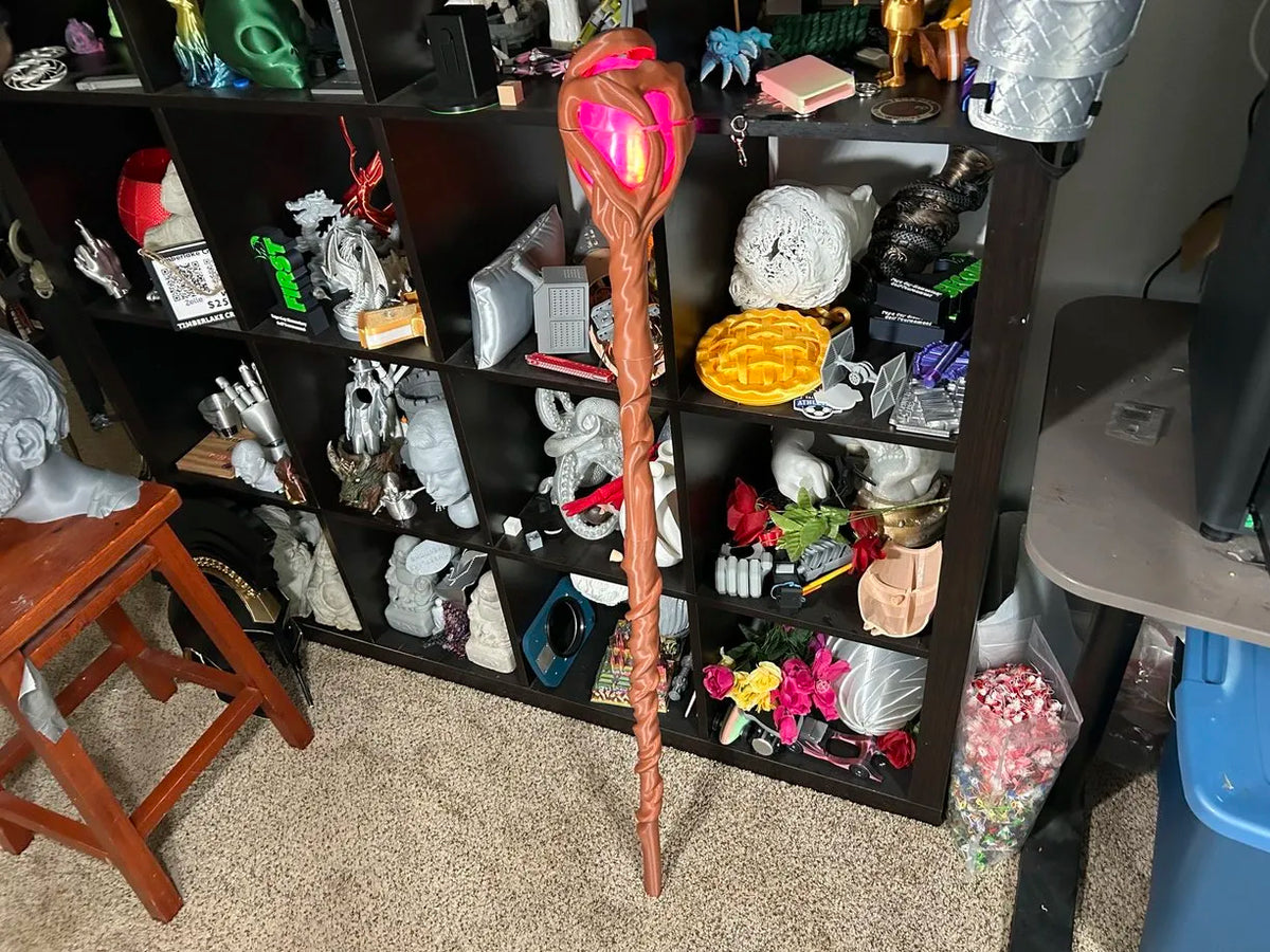 Bâton de Maléfique, Sceptre du Corbeau - Lumineux - Cosplay Print