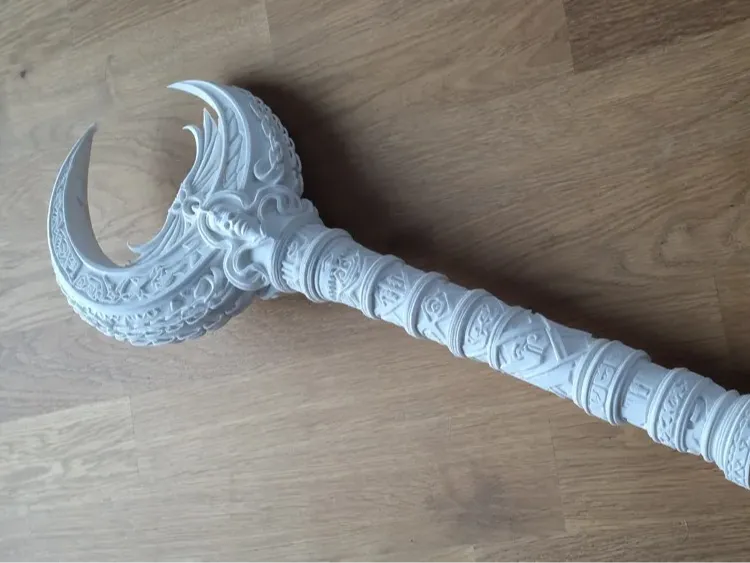 Accessoire de Sceptre de Bâton Fantaisie de Prêtresse Lunaire - Cosplay Print